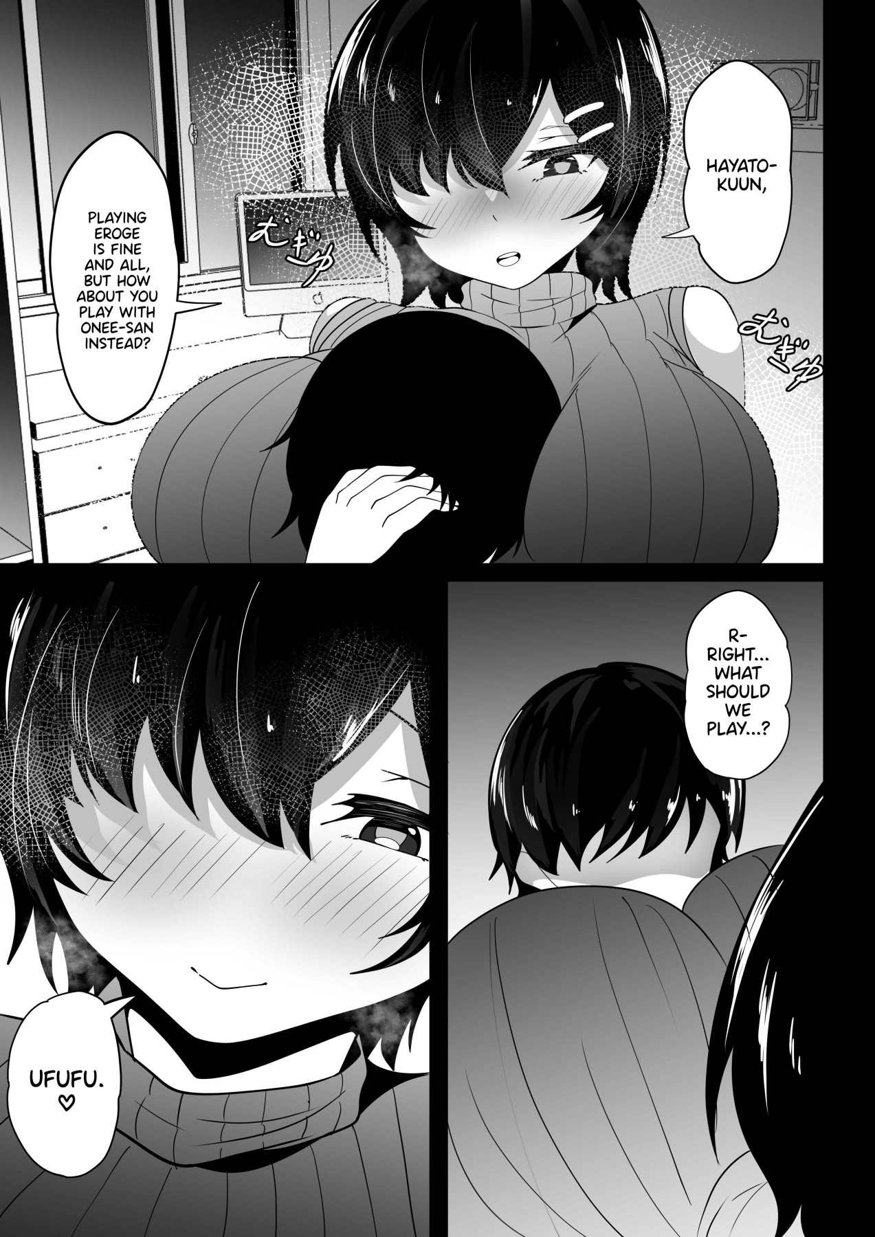 Hentai Manga Comic-You Won't Play With This Big-Breasted Nee-chan?-Read-6